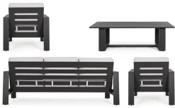 SALOTTO IN ALLUMINIO ANTRACITE YK13 - BALTIC