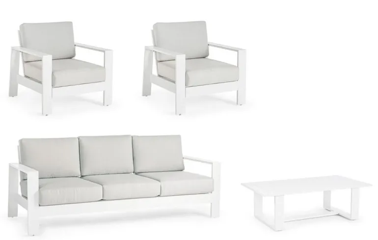 SALOTTO IN ALLUMINIO BIANCO YK11 - BALTIC