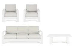 SALOTTO IN ALLUMINIO BIANCO YK11 - BALTIC