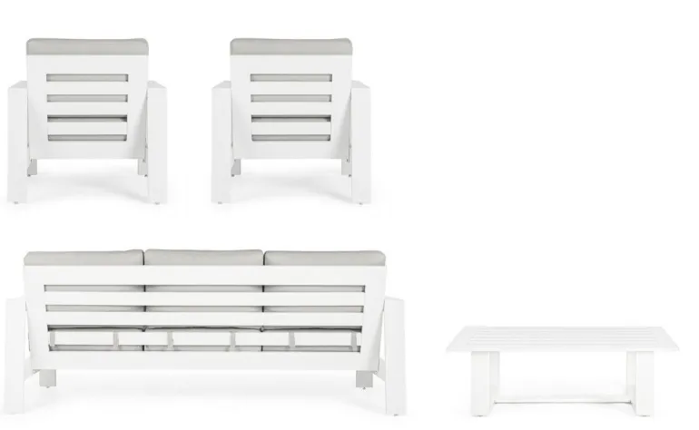 SALOTTO IN ALLUMINIO BIANCO YK11 - BALTIC