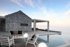 SALOTTO IN ALLUMINIO CON CUSCINI BIANCO YK11 - HARLEY