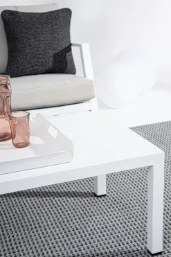 SALOTTO IN ALLUMINIO CON CUSCINI BIANCO YK11 - HARLEY