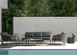 SALOTTO IN FIBRA SINTETICA ANTRACITE YK13 - MARIBELA