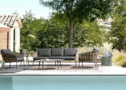 SALOTTO IN FIBRA SINTETICA ANTRACITE YK13 - MARIBELA