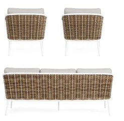 SALOTTO IN FIBRA SINTETICA BIANCO YK11 - MARIBELA