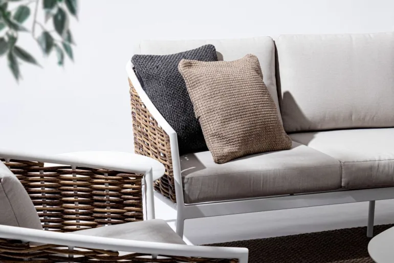 SALOTTO IN FIBRA SINTETICA BIANCO YK11 - MARIBELA