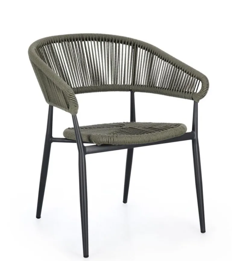 SEDIA C-BR ALGAIDA ANTRACITE/VERDE