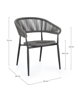 SEDIA C-BR ALGAIDA ANTRACITE/GRIGIO