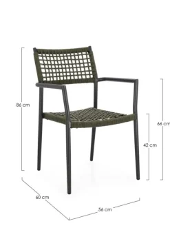 SEDIA C-BR CALETA ANTRACITE/VERDE