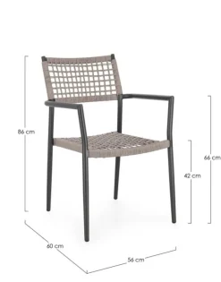 SEDIA C-BR CALETA ANTRACITE/KHAKI