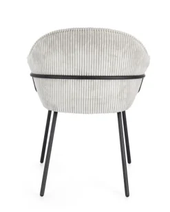 SEDIA C-BR CASSIDY NERO/GRIGIO CHIARO