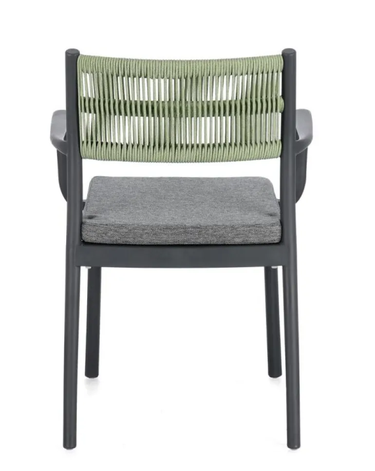 SEDIA C-BR C-C ALVIN ANTRACITE/VERDE