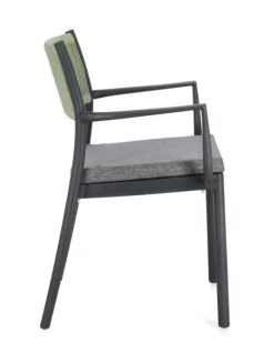 SEDIA C-BR C-C ALVIN ANTRACITE/VERDE