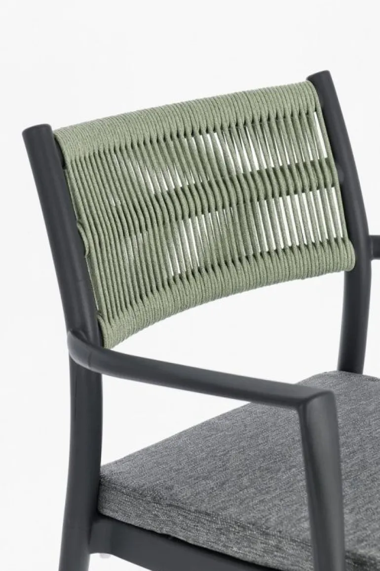 SEDIA C-BR C-C ALVIN ANTRACITE/VERDE