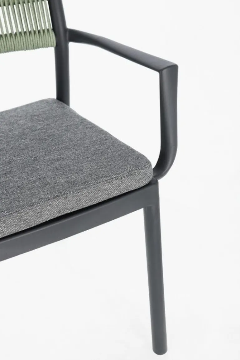 SEDIA C-BR C-C ALVIN ANTRACITE/VERDE