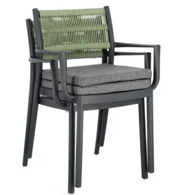 SEDIA C-BR C-C ALVIN ANTRACITE/VERDE