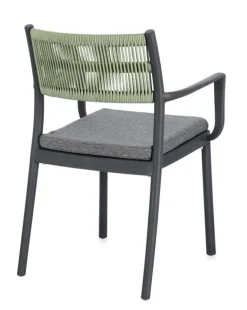 SEDIA C-BR C-C ALVIN ANTRACITE/VERDE