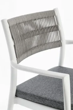 SEDIA C-BR C-C ALVIN BIANCO/GRIGIO CH.