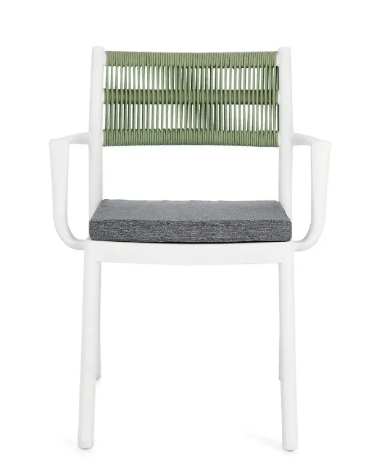 SEDIA C-BR C-C ALVIN BIANCO/VERDE