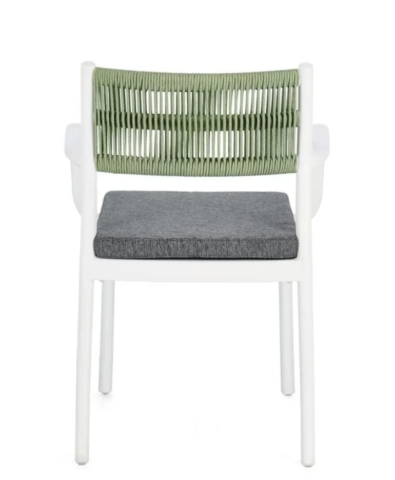 SEDIA C-BR C-C ALVIN BIANCO/VERDE