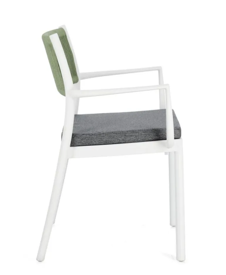 SEDIA C-BR C-C ALVIN BIANCO/VERDE