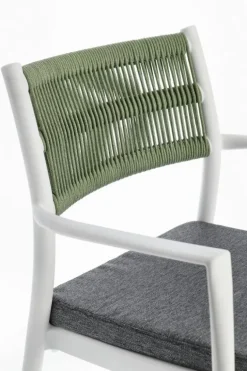 SEDIA C-BR C-C ALVIN BIANCO/VERDE