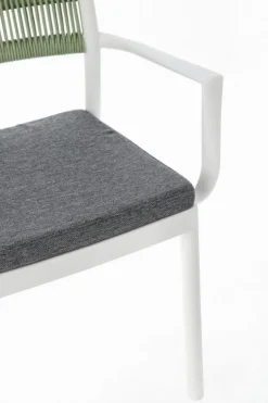 SEDIA C-BR C-C ALVIN BIANCO/VERDE