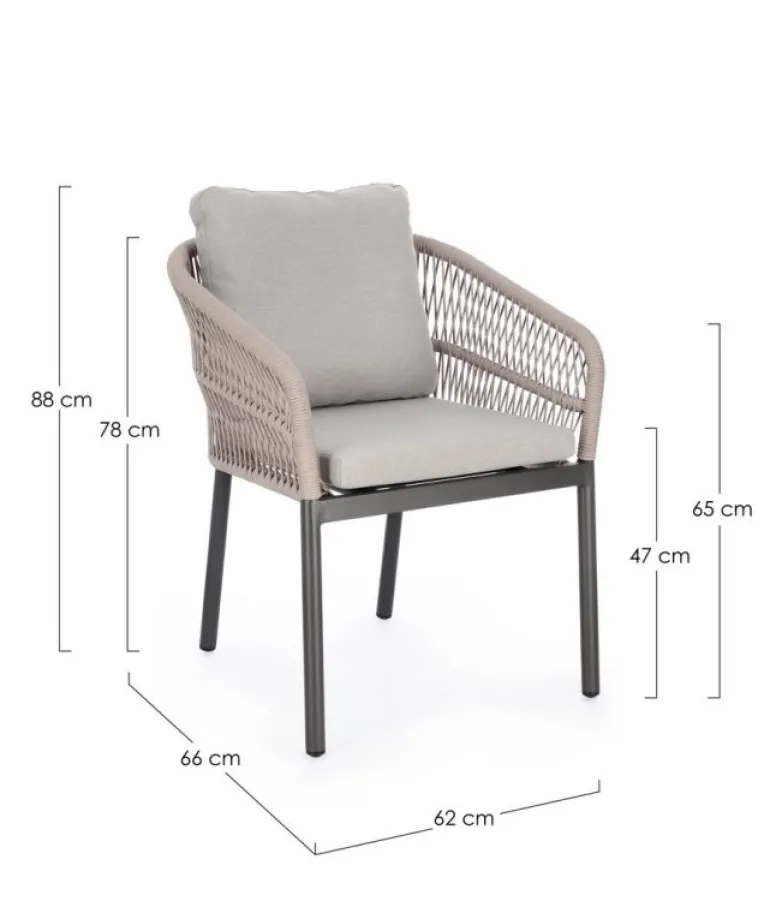 SEDIA C-BR C-C GALDANA ANTRACITE/KHAKI