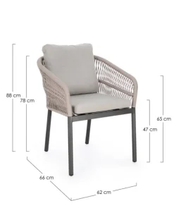 SEDIA C-BR C-C GALDANA ANTRACITE/KHAKI