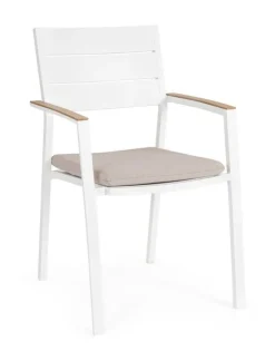 SEDIA C-BR C-C ZELMAR BIANCO YK11