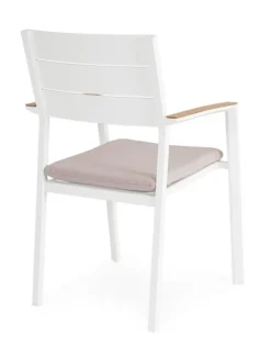 SEDIA C-BR C-C ZELMAR BIANCO YK11