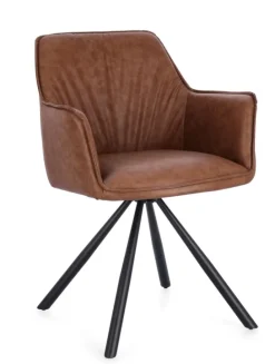 SEDIA C-BR GIREV.BREVAL MARRONE CHIARO