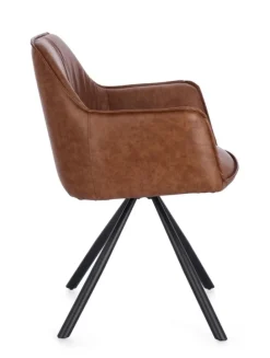 SEDIA C-BR GIREV.BREVAL MARRONE CHIARO