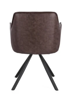SEDIA C-BR GIREV.BREVAL MARRONE SCURO