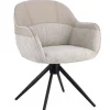 SEDIA C-BR GIREVOLE ISOTTA BEIGE