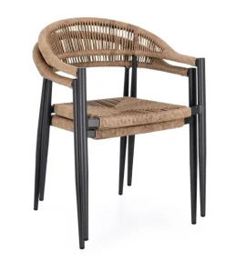 SEDIA C-BR JANDIA ANTRACITE/NATURAL