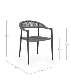 SEDIA C-BR JANDIA ANTRACITE/GRIGIO