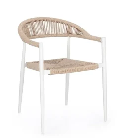 SEDIA C-BR JANDIA BIANCO/BEIGE