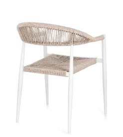 SEDIA C-BR JANDIA BIANCO/BEIGE