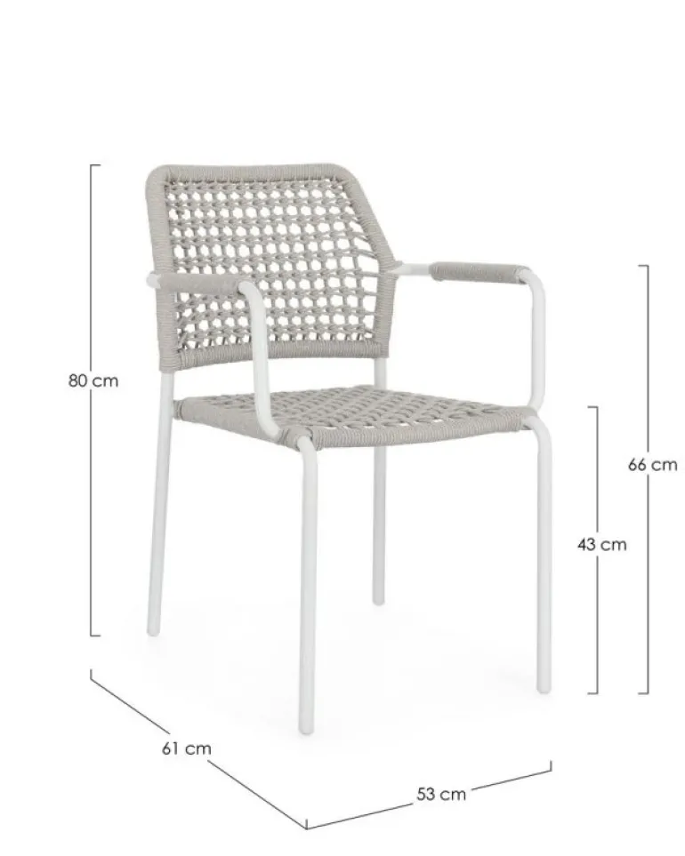 SEDIA C-BR RAJADA BIANCO