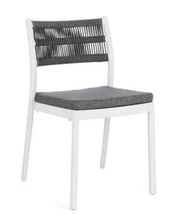 SEDIA C-C ALVIN BIANCO/GRIGIO SCURO