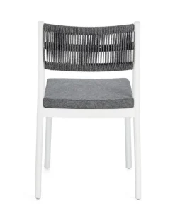 SEDIA C-C ALVIN BIANCO/GRIGIO SCURO