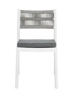 SEDIA C-C ALVIN BIANCO/GRIGIO CHIARO