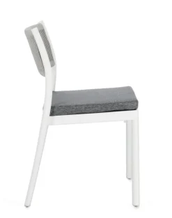 SEDIA C-C ALVIN BIANCO/GRIGIO CHIARO