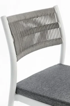 SEDIA C-C ALVIN BIANCO/GRIGIO CHIARO