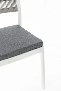 SEDIA C-C ALVIN BIANCO/GRIGIO CHIARO