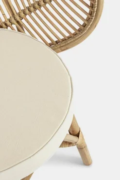 SEDIA CON BRACCIOLI IN FIBRE NATURALI - FLORES