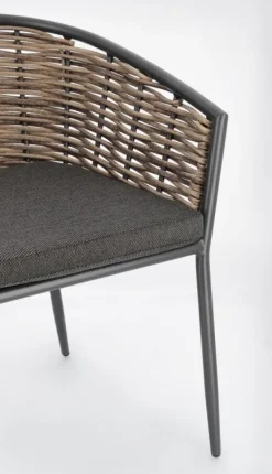 SEDIA CON CUSCINO ANTRACITE YK13 - MARIBELA