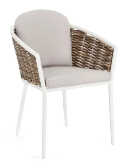 SEDIA CON CUSCINO BIANCO YK11 - MARIBELA