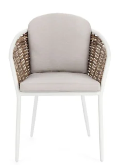 SEDIA CON CUSCINO BIANCO YK11 - MARIBELA